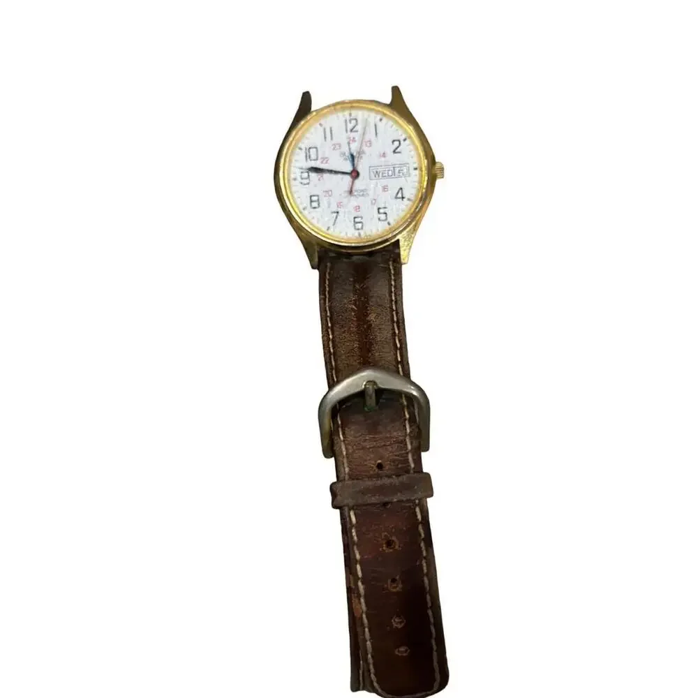 Bulova Classic Men's Black Leather Quartz Watch 97B147